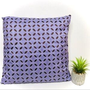 PIER 1 Lavender and Chocolate Square Accent Pillow